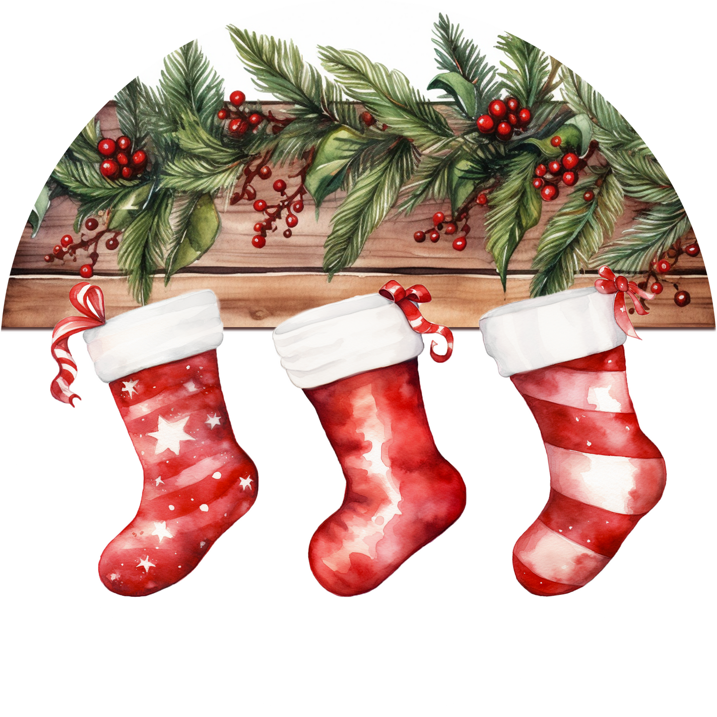 Personalized Family Stocking Christmas Ornament