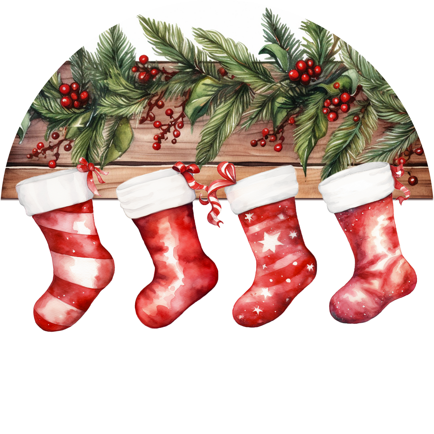 Personalized Family Stocking Christmas Ornament