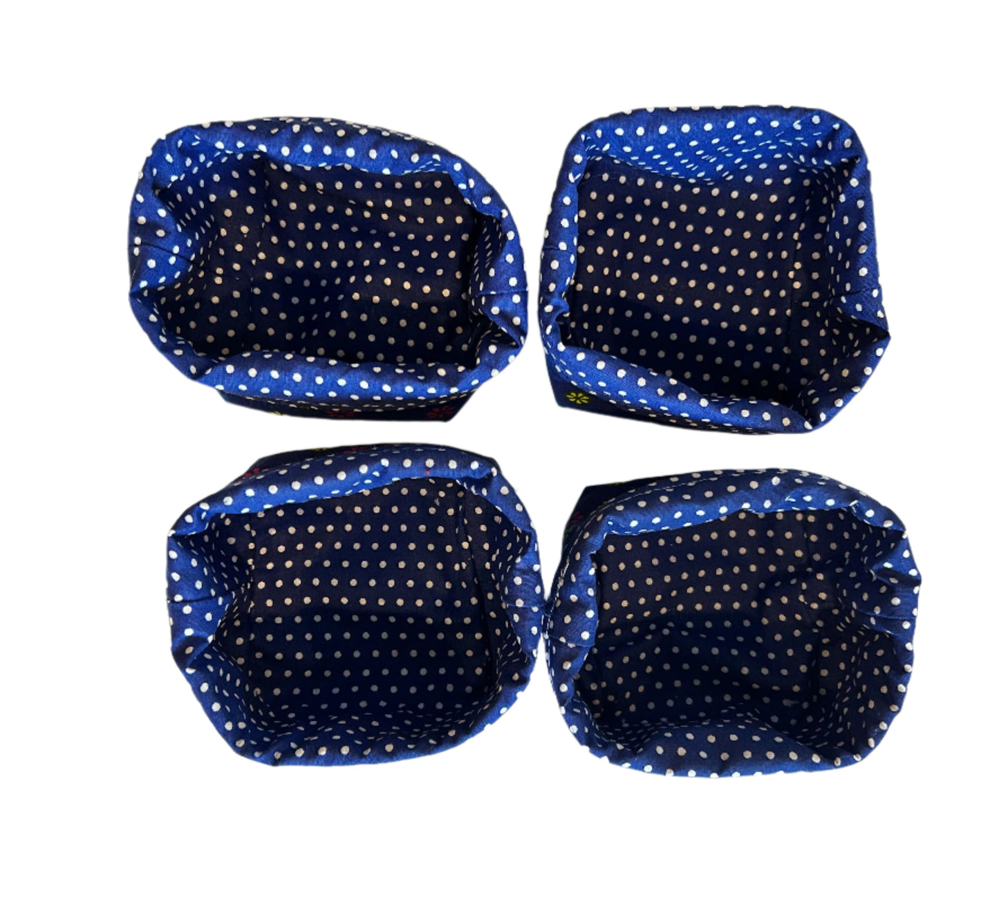 Small Fabric Square Nesting Boxes (set of four)