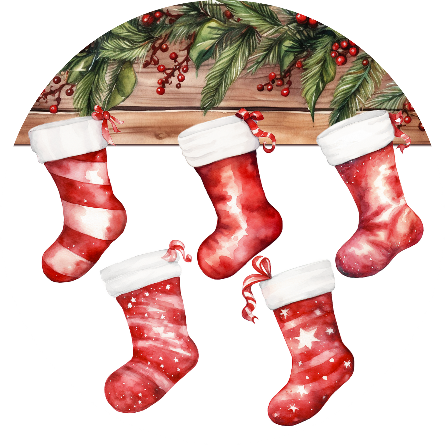 Personalized Family Stocking Christmas Ornament