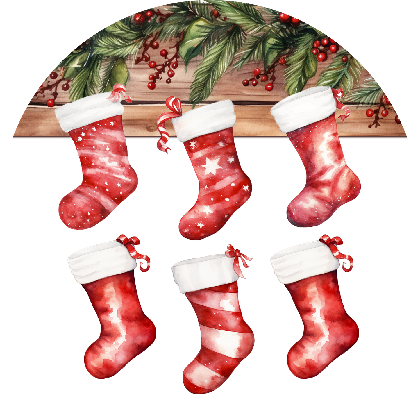 Personalized Family Stocking Christmas Ornament
