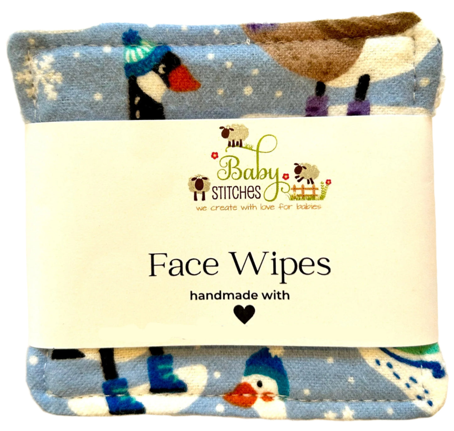 Reusable Fabric Face Wipes (Set of 4)