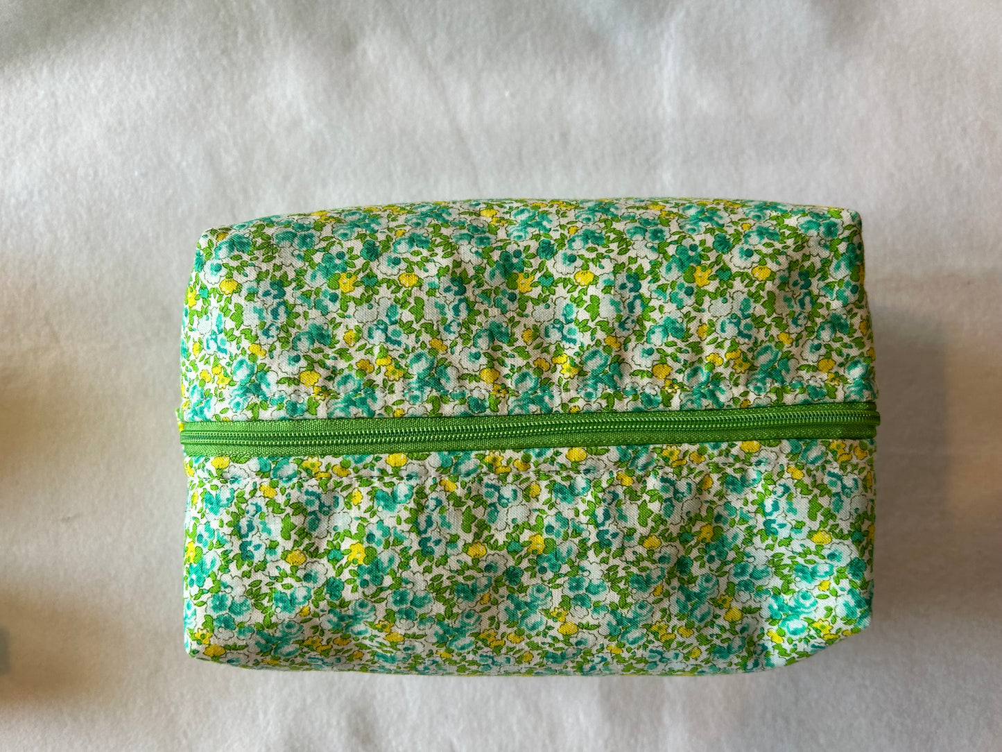 Floral Meadow Boxy Makeup Bag