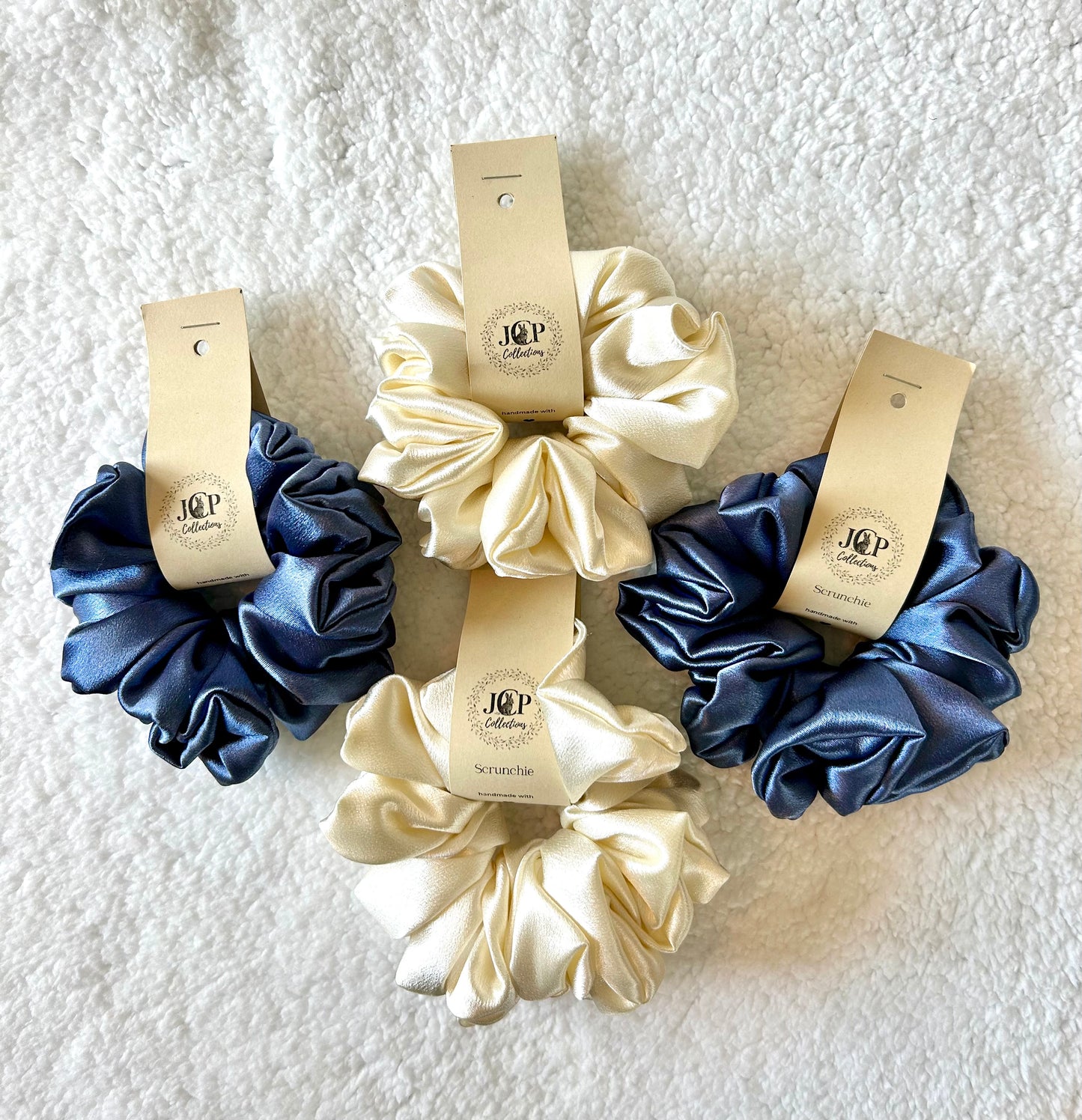 Luxurious Jumbo Satin Scrunchies