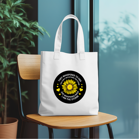 "I Am The Storm" Tote Bag and Zipper Pouch Set