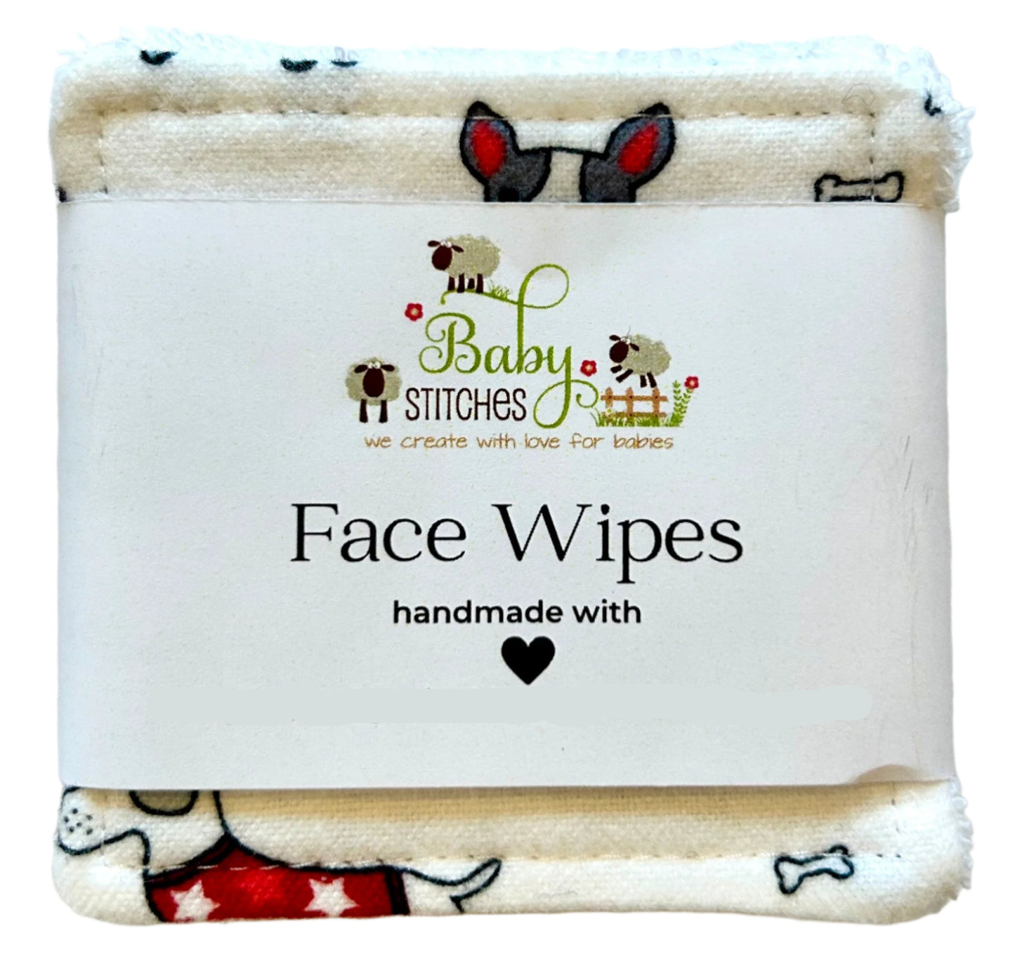 Reusable Fabric Face Wipes (Set of 4)