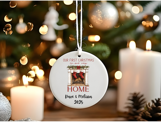 Personalized New Home Christmas Ornament