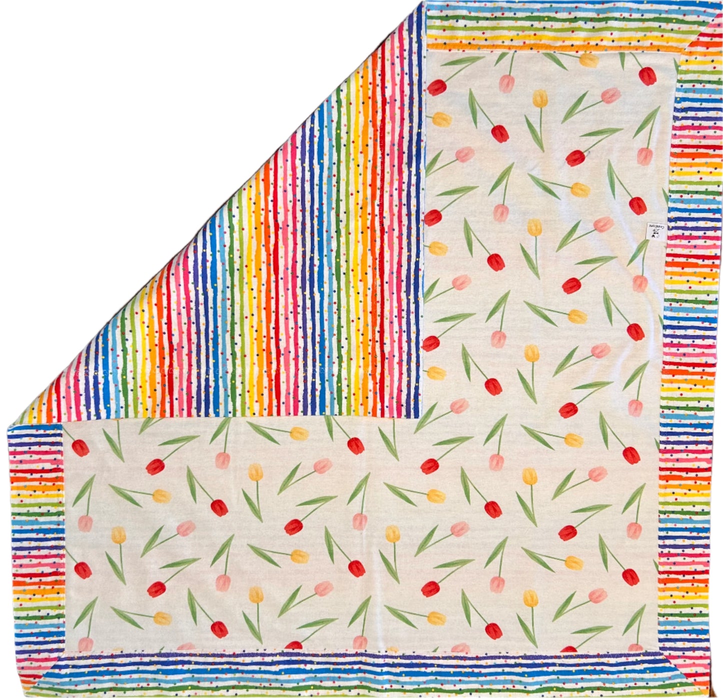Soft Flannel Baby Blanket - Double-Sided with Self Binding