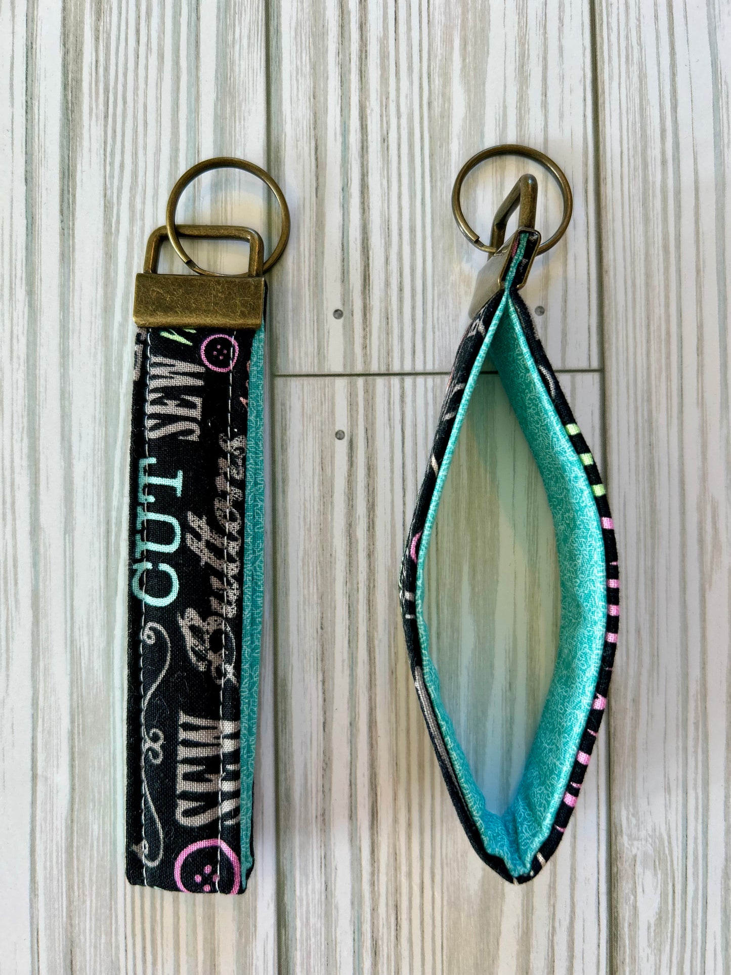 Cotton Key Chain Wristlet