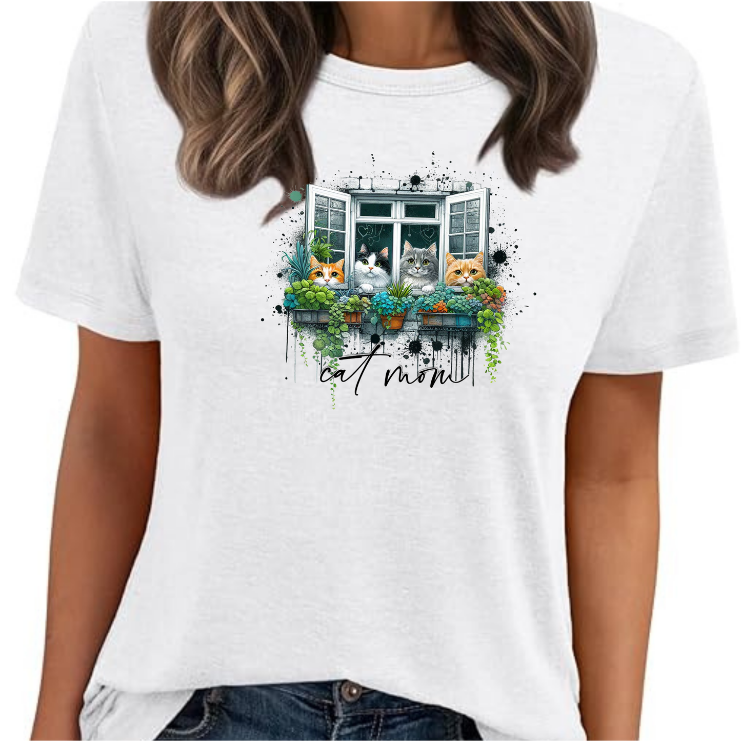 Peeking Paws Women's T-shirt