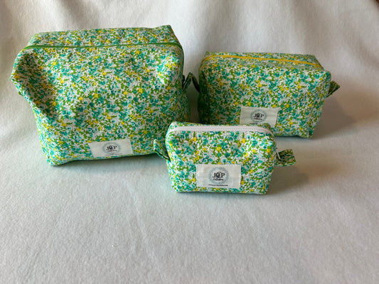 Floral Meadow Boxy Makeup Bag