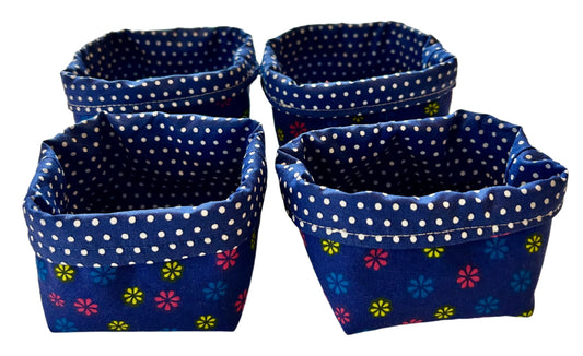 Small Fabric Square Nesting Boxes (set of four)