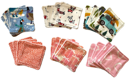 Reusable Fabric Face Wipes (Set of 4)